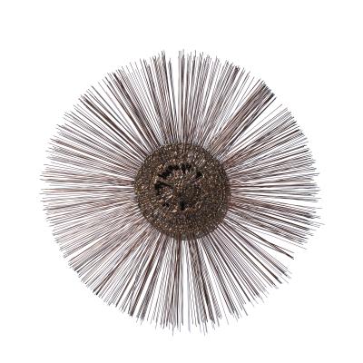 Bruce William Friedle William and Bruce Friedle Mid Century Sunburst Brutalist Brass Sculpture