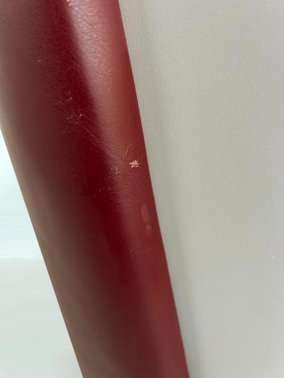  Brueton Brueton 2 tone Leather Embrace Club Chairs by Victor I Dziekiewicz