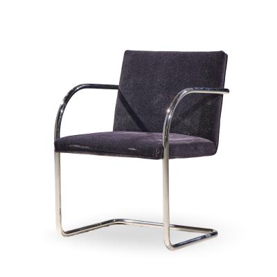  Brueton Brueton Brno Mid Century Chrome Dining Chairs Set of 8