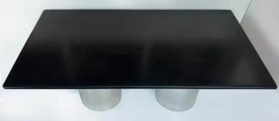  Brueton Brueton DT DRUM Double Pedestal Dining Table Ebonized Wood Top