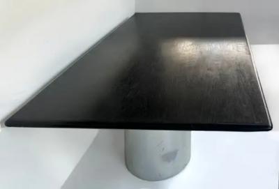  Brueton Brueton DT DRUM Double Pedestal Dining Table Ebonized Wood Top