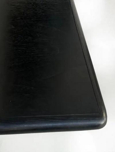  Brueton Brueton DT DRUM Double Pedestal Dining Table Ebonized Wood Top