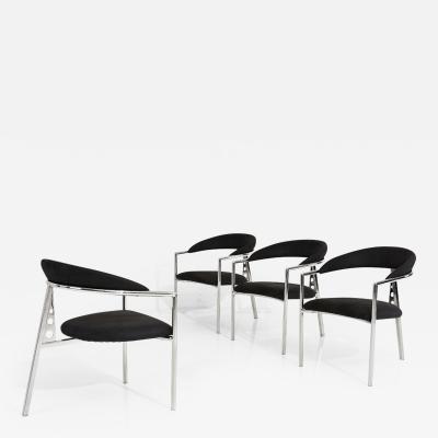  Brueton Brueton Post Modern Tripod Chairs 1980 s