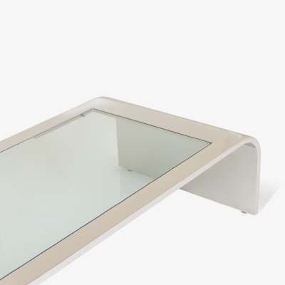  Brueton Stainless Steel Waterfall Cocktail Table by Brueton