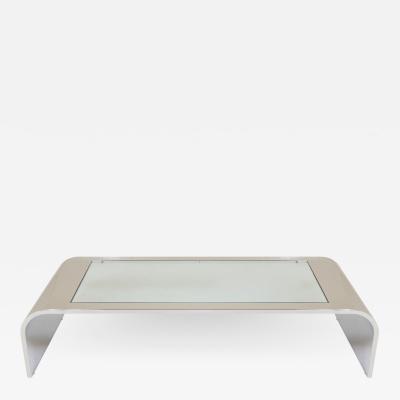  Brueton Stainless Steel Waterfall Cocktail Table by Brueton