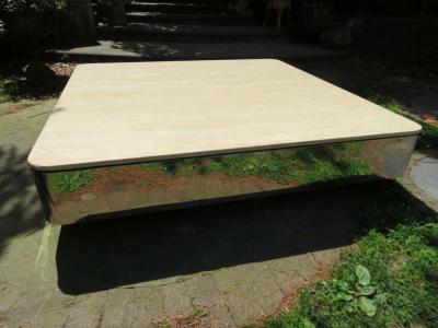  Brueton Uira Grayboff Coffee Table Steel Marble 1970s Brueton Mid Century Modern