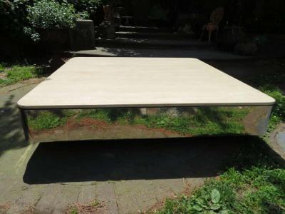  Brueton Uira Grayboff Coffee Table Steel Marble 1970s Brueton Mid Century Modern