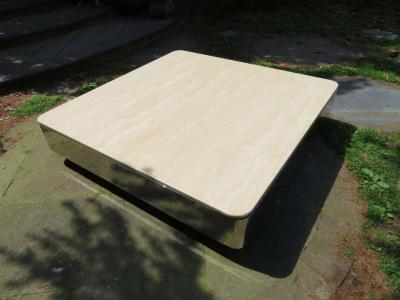  Brueton Uira Grayboff Coffee Table Steel Marble 1970s Brueton Mid Century Modern