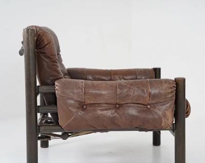  Bruksbo Midcentury Scandinavian Bruksbo Safari Chairs