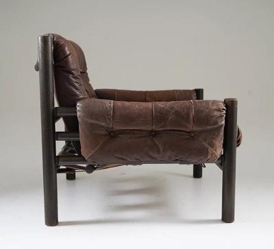  Bruksbo Midcentury Scandinavian Bruksbo Safari Chairs