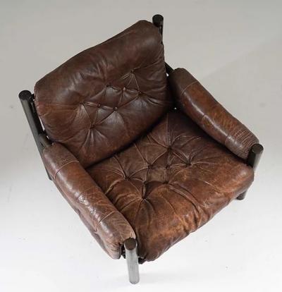  Bruksbo Midcentury Scandinavian Bruksbo Safari Chairs