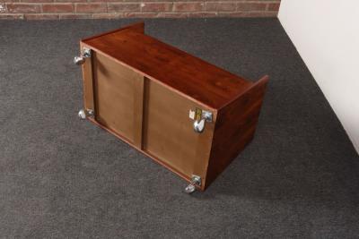  Bruksbo Norwegian Rosewood Magazine Rack Record LP Caddy by Rolf Hesland for Bruksbo