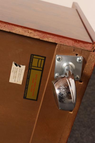  Bruksbo Norwegian Rosewood Magazine Rack Record LP Caddy by Rolf Hesland for Bruksbo