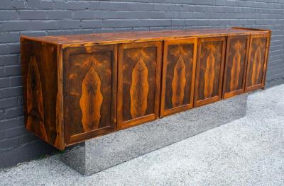 Bruksbo Torbjorn Afdal Book Matched Brazilian Rosewood Cabinet for Bruksbo of Norway