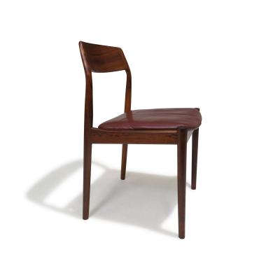  Bruno Hansen Four Danish Solid Brazilian Rosewood Dining Chairs