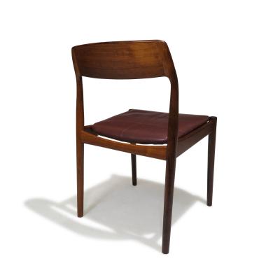  Bruno Hansen Four Danish Solid Brazilian Rosewood Dining Chairs