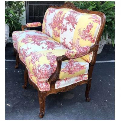  Brunschwig Fils Antique Louis XV Style French Provincial Sofa Settee W Brunschwig Fils