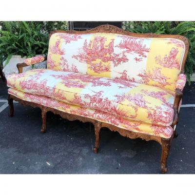  Brunschwig Fils Antique Louis XV Style French Provincial Sofa Settee W Brunschwig Fils