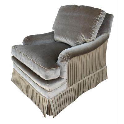  Brunschwig Fils Brunschwig Fils Fully Upholstered Mohair Silk Club Chair