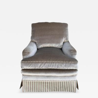  Brunschwig Fils Brunschwig Fils Fully Upholstered Mohair Silk Club Chair