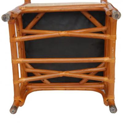  Bryan Ashley Pair of Rattan Lounge Chairs by Bryan Ashley