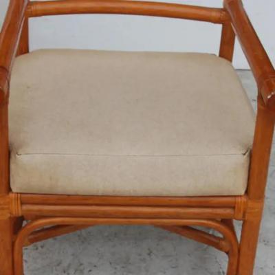  Bryan Ashley Pair of Rattan Lounge Chairs by Bryan Ashley