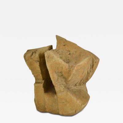  Bryan Blow Abstract Sand Color Ceramic Sculpture by Bryan Blow