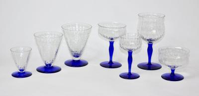  Bryce Brothers Company Inc Art Deco Set of 78 Optic Swirl Stemware Barware by Bryce Brothers Company Inc 