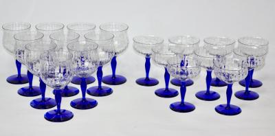  Bryce Brothers Company Inc Art Deco Set of 78 Optic Swirl Stemware Barware by Bryce Brothers Company Inc 