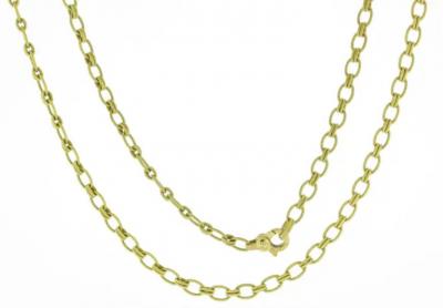  Buccellati BUCCELLATI TEXTURED OVAL LINK CHAIN NECKLACE