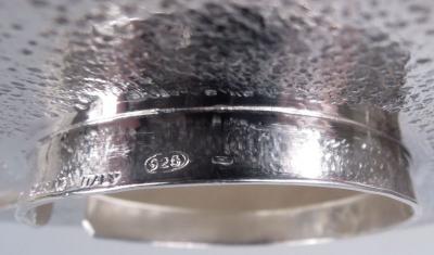  Buccellati Buccellati Modern Sterling Silver Murano Glass Mushroom Jam Pot