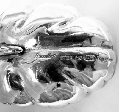  Buccellati Buccellati Modern Sterling Silver Murano Glass Mushroom Jam Pot