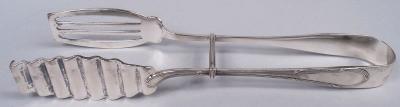  Buccellati Buccellati Sterling Silver Asparagus Tongs in Classical Parma Pattern