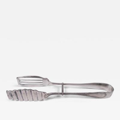  Buccellati Buccellati Sterling Silver Asparagus Tongs in Classical Parma Pattern