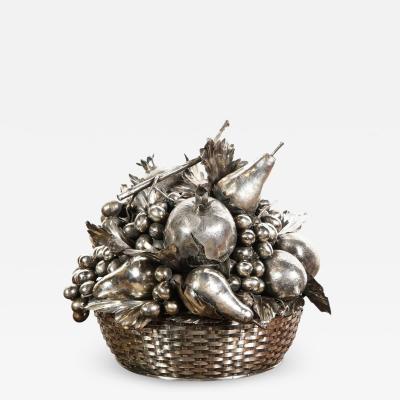 Glossy Silver Color Fruit Basket  Fruit basket, Fruit plate, Elegant  centerpieces
