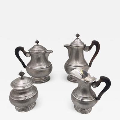  Buccellati Rare Mario Buccellati Sterling Silver 4 Piece Tea Coffee Set with Satin Finish