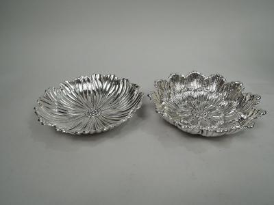  Buccellati Two Gianmaria Buccellati Sterling Silver Flower Bowls in Case