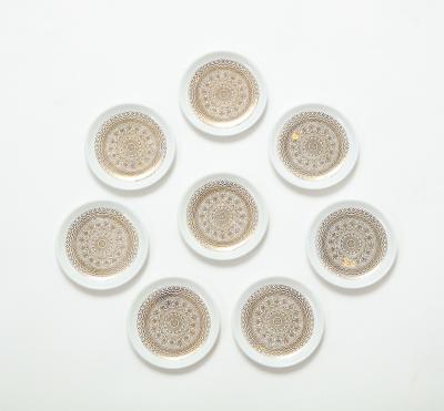  Bucciarelli Bucciarelli Gilt Porcelain Plates