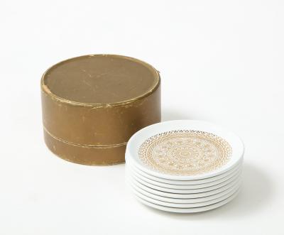  Bucciarelli Bucciarelli Gilt Porcelain Plates