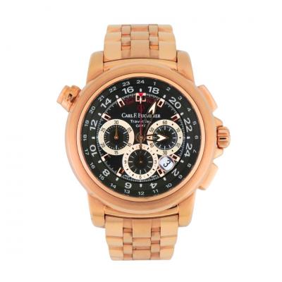  Bucherer Carl F Bucherer Patravi TravelTec Chronograph 18K Rose Gold 46 6mm