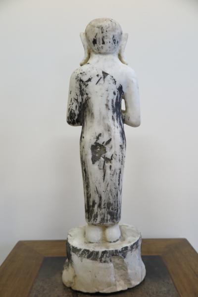  Buddha Buddhism 19th Century Alabaster Burmese Buddhist Statue