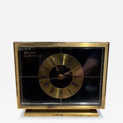  Bulova Vintage Bulova Quartz Desk Clock Germany