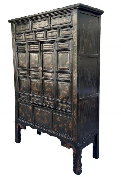  Burton Ching Ltd 18th C Style Chinese Ming Chinoiserie Cabinet by Burton Ching