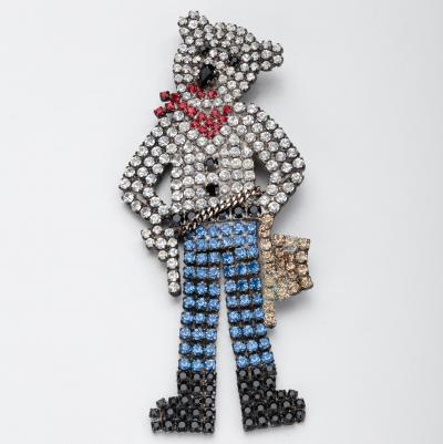 Butler Wilson Butler Wilson Cowboy Bear Brooch