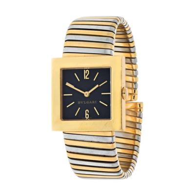  Bvlgari Bulgari BVLGARI 18K TRI COLOR SQ 29T TRICOLOR 29MM SQUARE DIAL LADIES WATCH