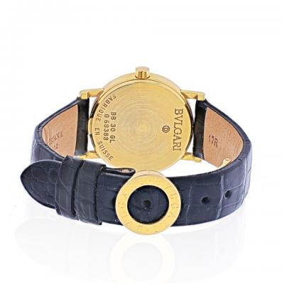  Bvlgari Bulgari BVLGARI 18K YELLOW GOLD DIAGONO LADIES BB 30 GL WATCH