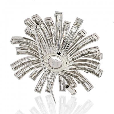  Bvlgari Bulgari BVLGARI PLATINUM 1960S DIAMOND SETTING FOR A BROOCH