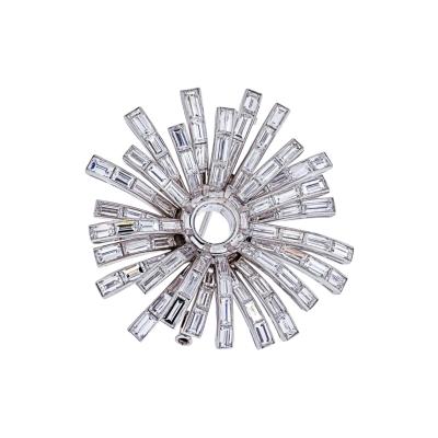  Bvlgari Bulgari BVLGARI PLATINUM 1960S DIAMOND SETTING FOR A BROOCH