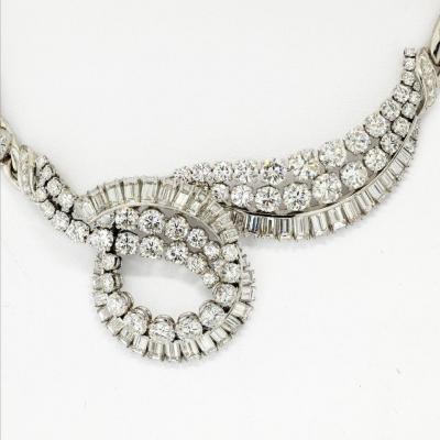 Bvlgari Bulgari BVLGARI PLATINUM 40 CARAT DIAMOND 1960S NECKLACE
