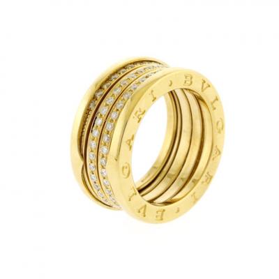  Bvlgari Bulgari Bulgari B Zero with Diamonds 18kt Yellow Sz 57